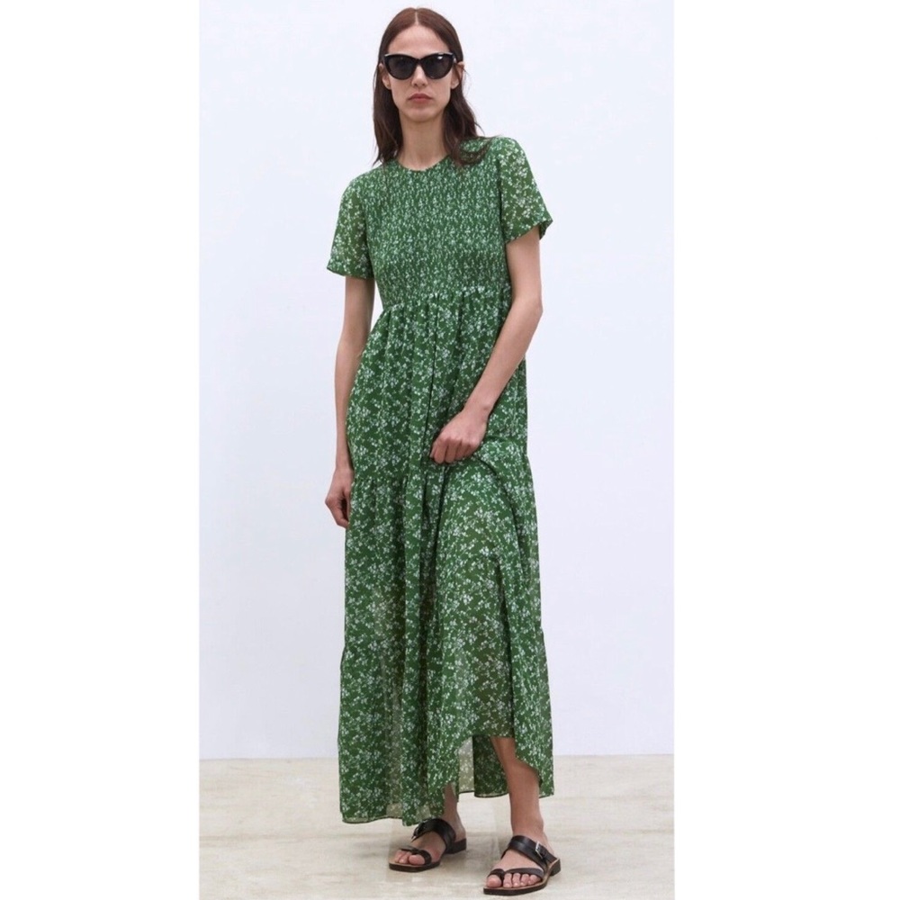 ZARA Floral Print Maxi Dress